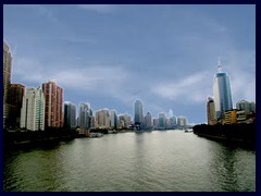 Yuexiu district seen from Haizhu Bridge above Pearl River.